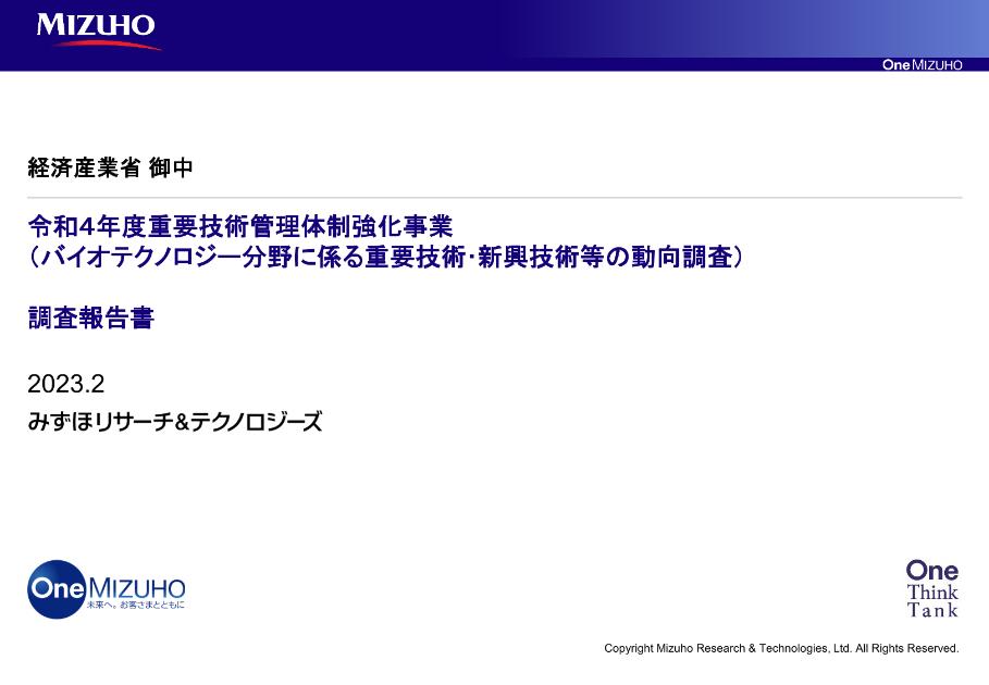 技術動向調査のサムネイル